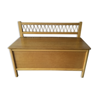 Banc coffre à jouet vintage années 50/60