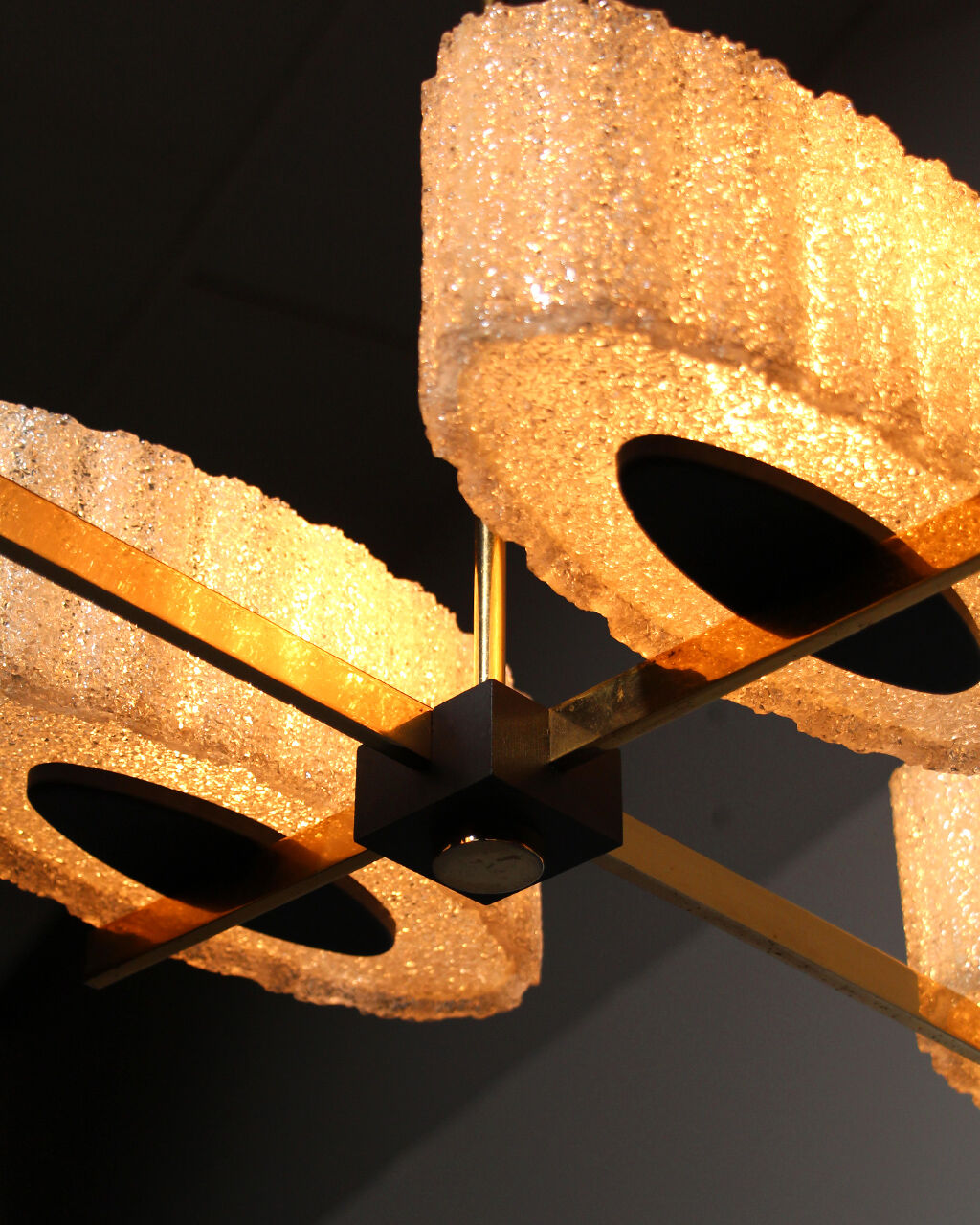 Pendant chandelier 1960 Arlus