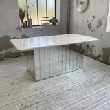 80s lacquered desk and mirror