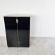 Bar en verre noir, années 1970