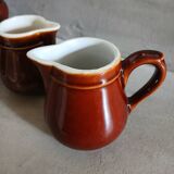 5 small milk pots/bistro cream