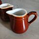 5 petits pots à lait/ crème de bistrot