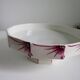 Compotier–Vintage serving plate-Cake dish–Dark pink red art deco patterns - octagonal shape