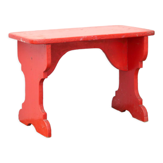 Red-footed wooden walking bench, 50s
