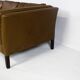 1970s brown leather sofa by Vejen Polstermøbelfabrik
