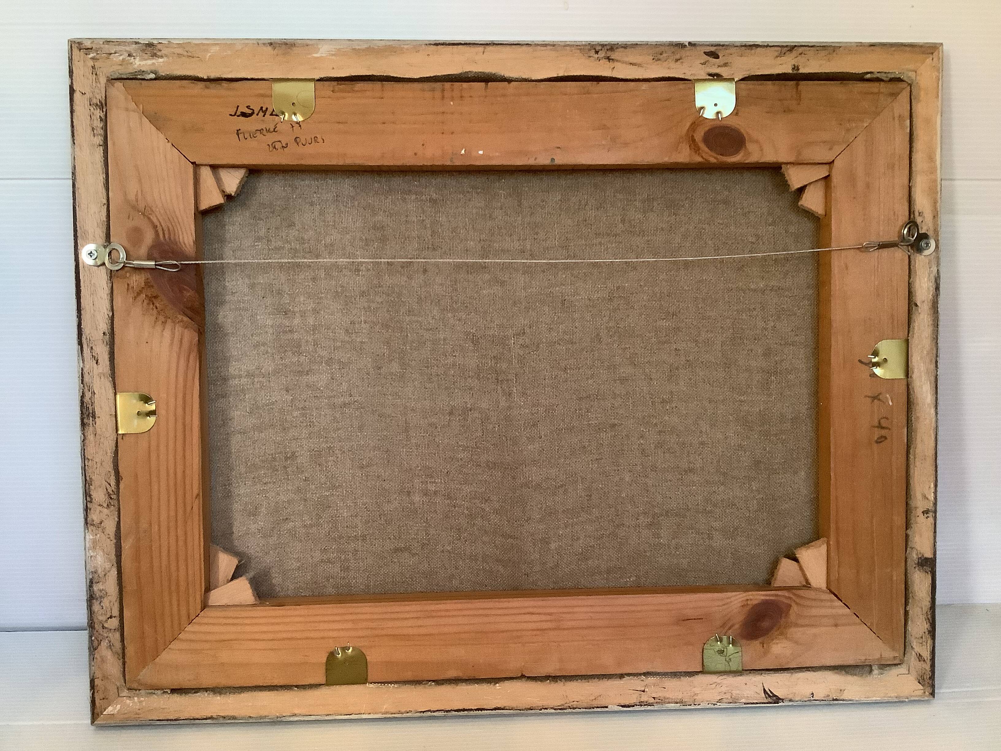 Nude woman lying down, oil on canvas.