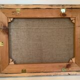 Nude woman lying down, oil on canvas.