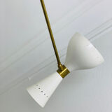 Asymmetric Italian Brass Ceiling Lamp  Style, 1950s Mid-Century