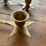 Brass star bougeoir
