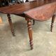 Oval walnut table