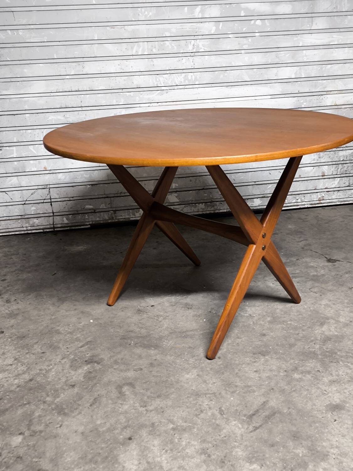 Vintage Scandinavian extendable teak table from the 1970s.