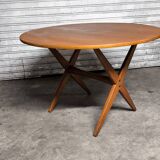 Vintage Scandinavian extendable teak table from the 1970s.