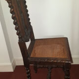 4 Twisted gothic chairs seated