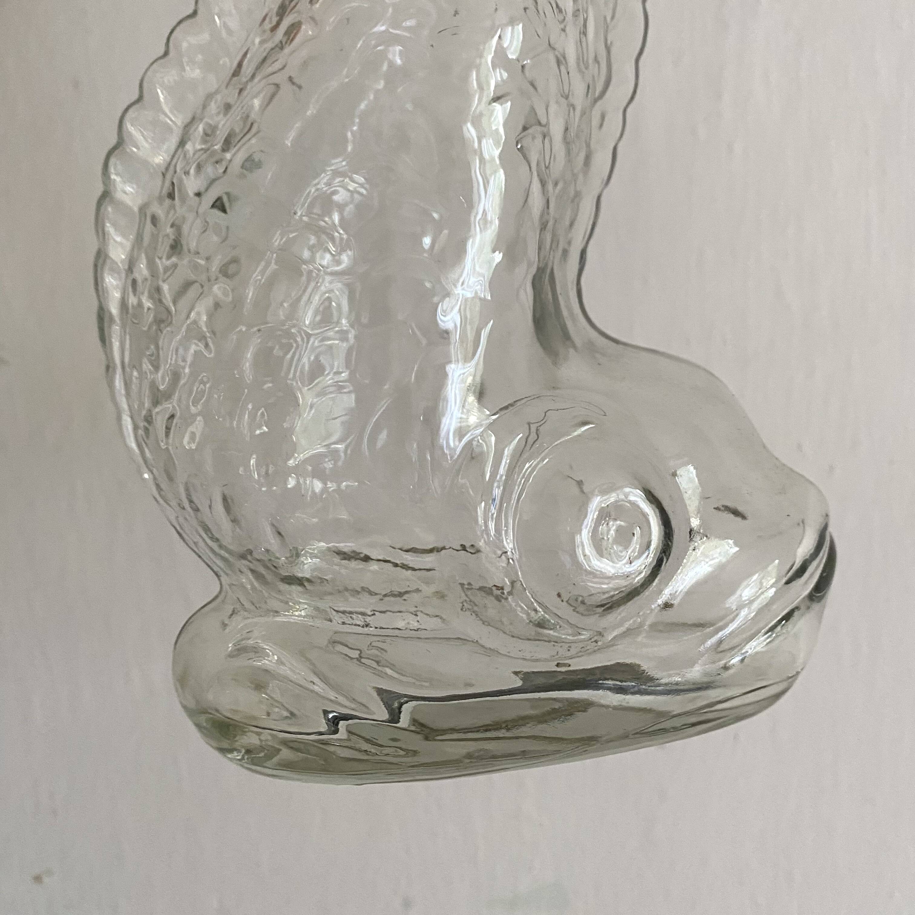 Glass fish carafe, 4 available