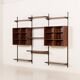 Kai Kristiansen rosewood wall unit for FM Mobler, Denmark, 1960s
