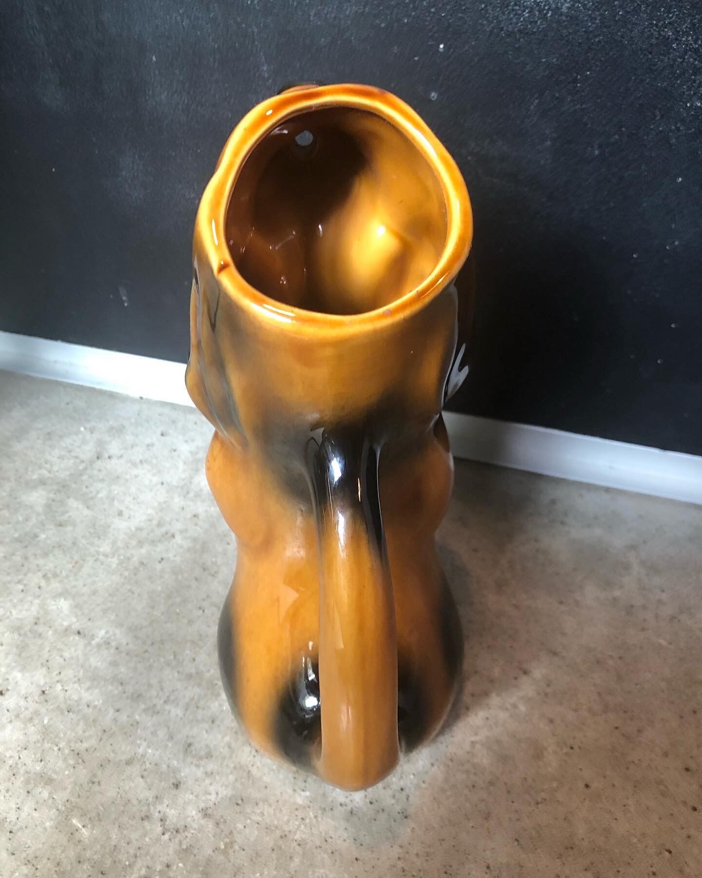 Ceramic dog pitcher