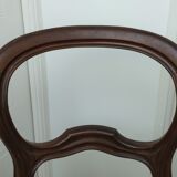 Paire de chaises Louis Philippe assisse tissu