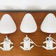 Set of  3 CORNO Wall Lamps by Wilhelm Wagenfeld