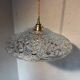 Vintage chiseled glass pendant light