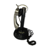 Vintage black Bakelite phone Thomson-houston