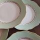 9 assiettes plates L'Amandinoise "Cafés Nico"