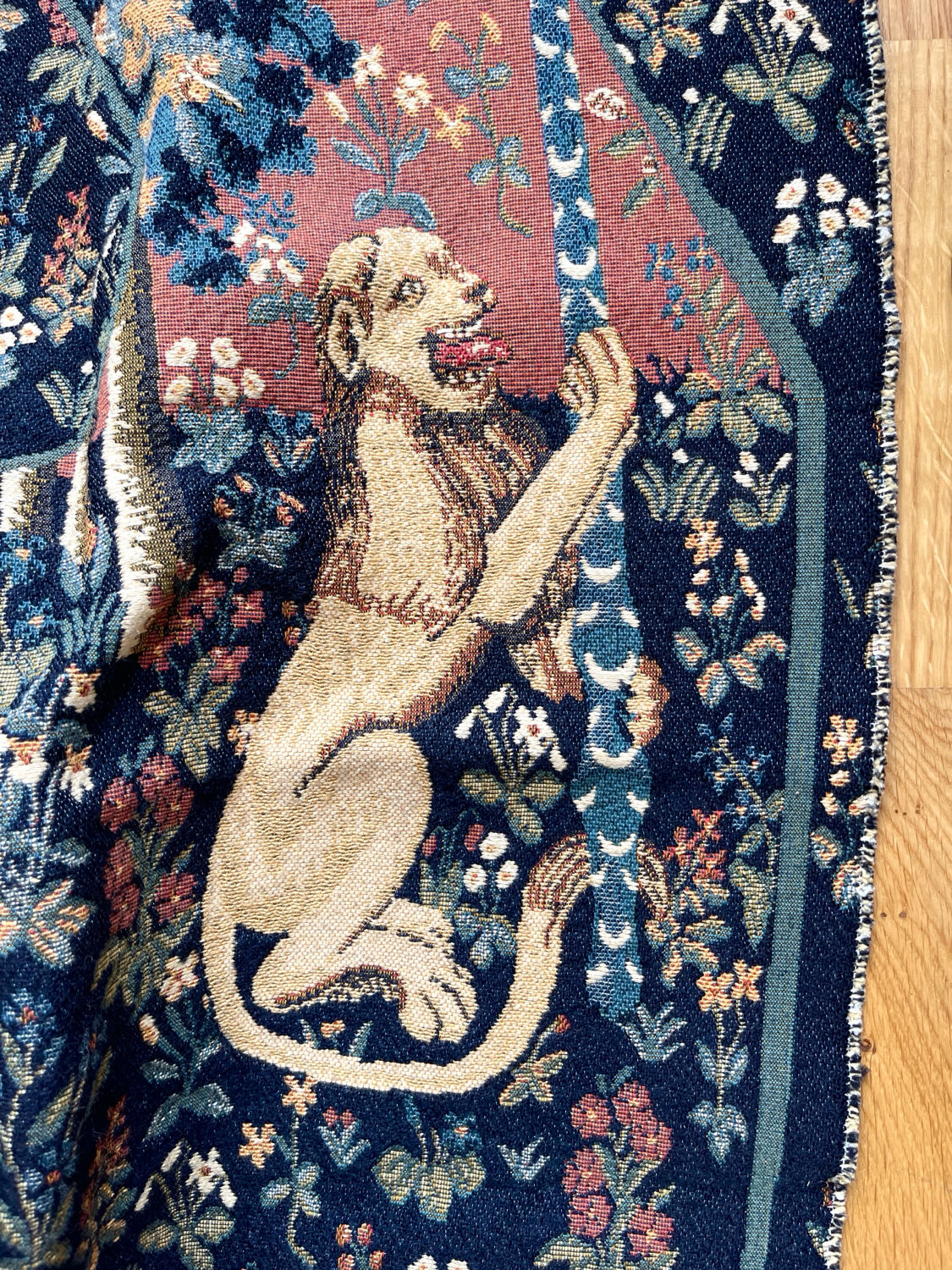 Wall tapestry panel.