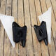 2 old 'rockabilly' wall lamps in bakelite black & white