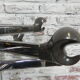 Vintage chrome standing coat rack