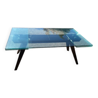 Roche Bobois glass dining table