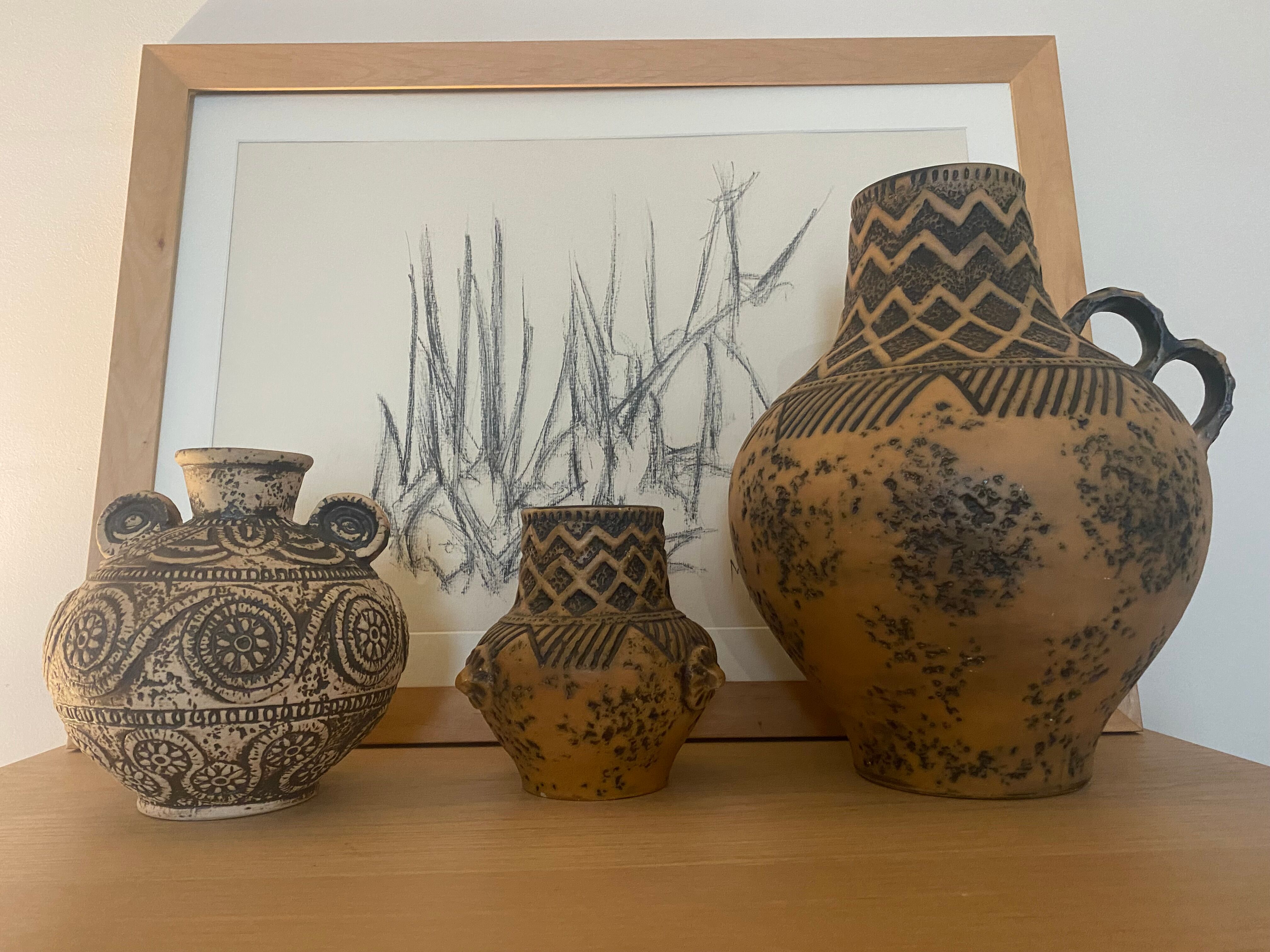 Set de 3 vases West Germany Manufacture Jasba