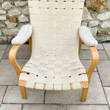 Pair of Scandinavian design armchairs 1960s/70s by Bruno Mathsson "