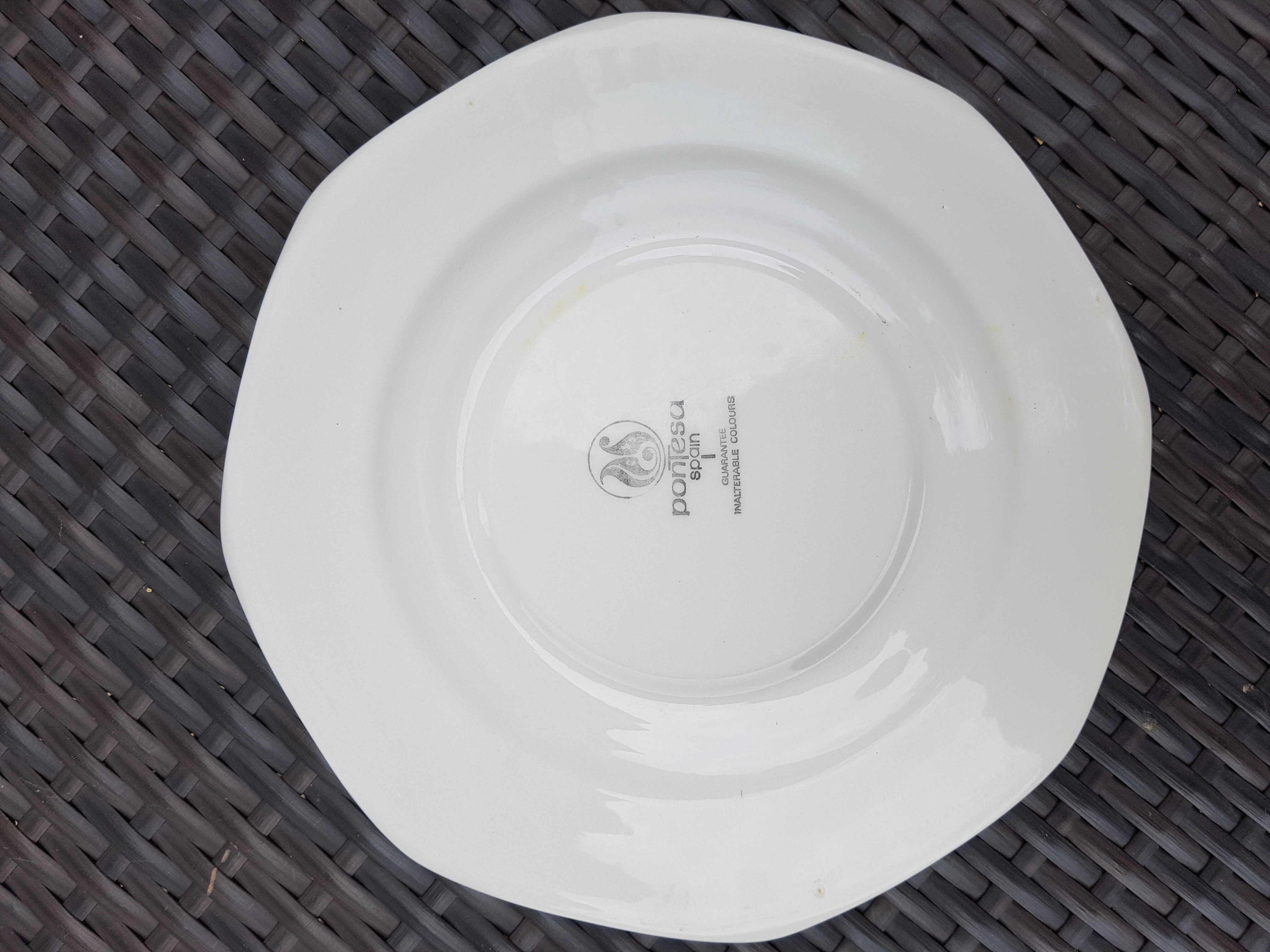 Set of 4 porcelain plates of Pontesa 70s