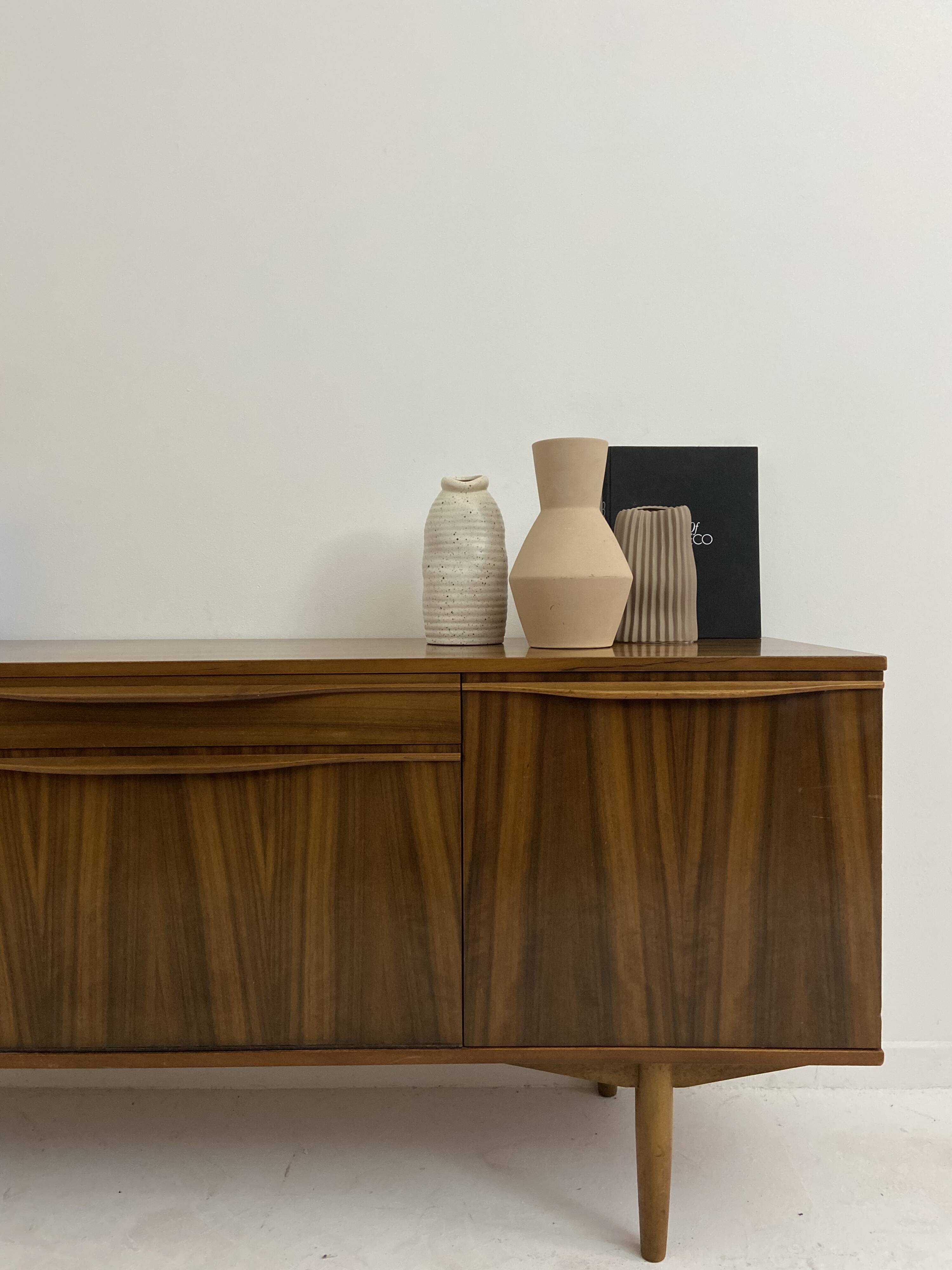 vintage walnut sideboard