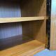 Vintage modernist display cabinet in wood