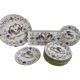 Dessert service, earthenware, Martres-Tolosane, signed Matet France