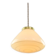 Mid-Century Modern Italian Yellow Glass and Brass Pendant Lamp, 1960s