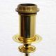 Pied de lampe de style Regence en laiton et plexiglas 1970