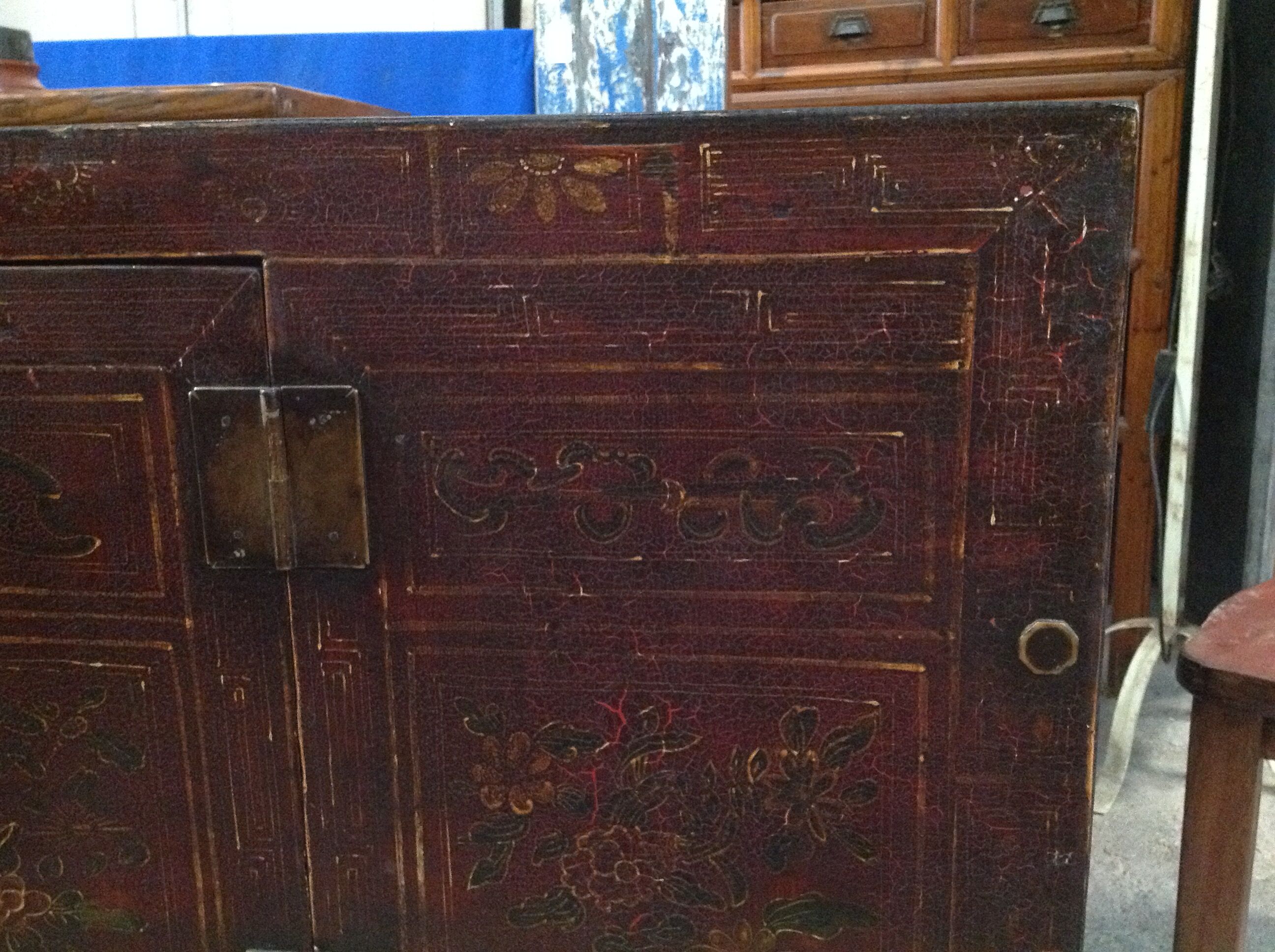 Chinese furniture in patinated Elm wood