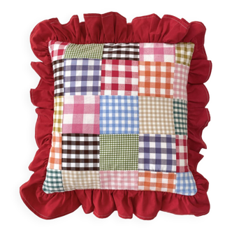 Hi Ginette patchwork cushion