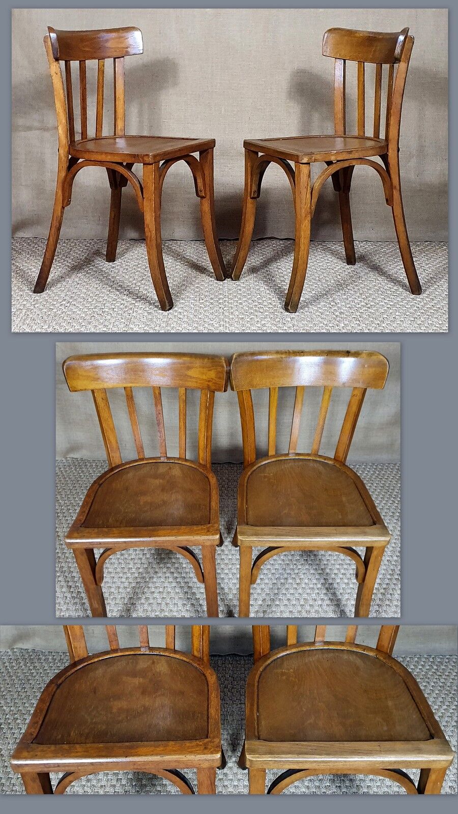 Pair of 40s/50s bistro chairs