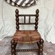Turned wooden chair by Charles Dudouyt