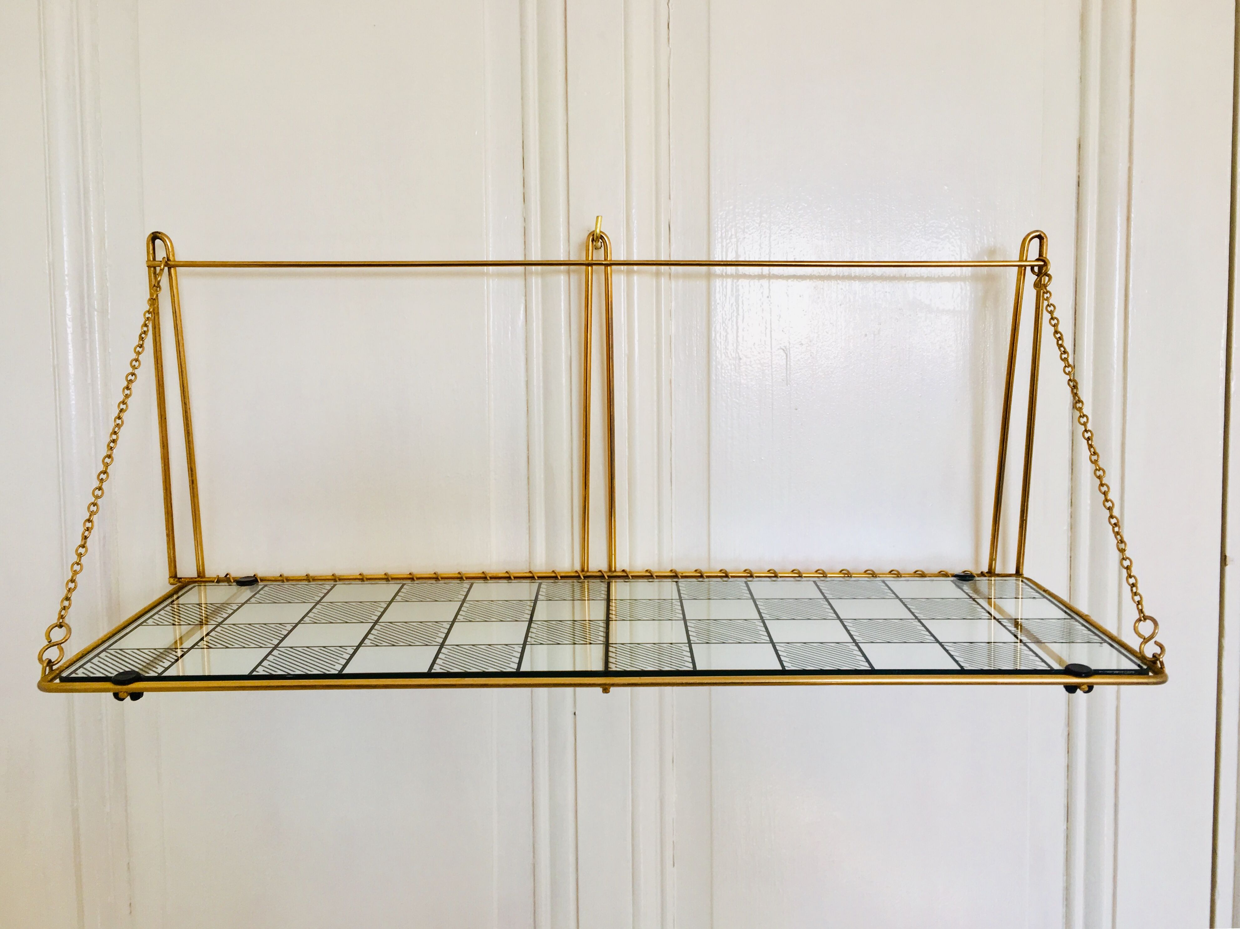 Glass shelves, 1960