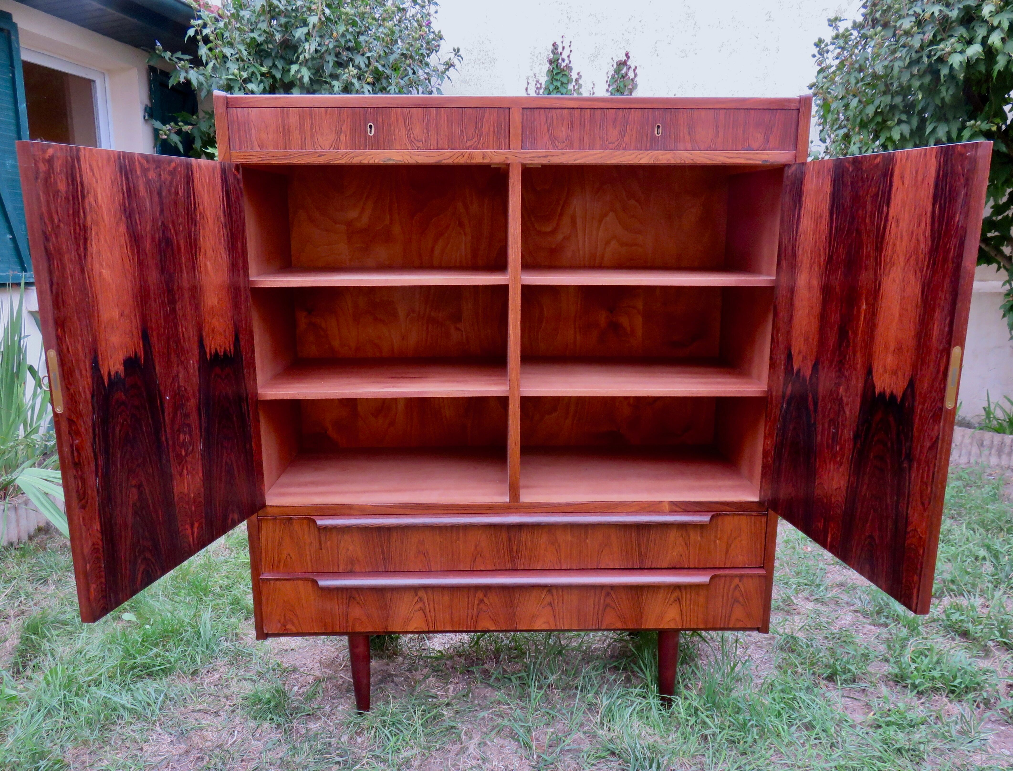 Rosewood drawer sideboard, Denmark, 1960