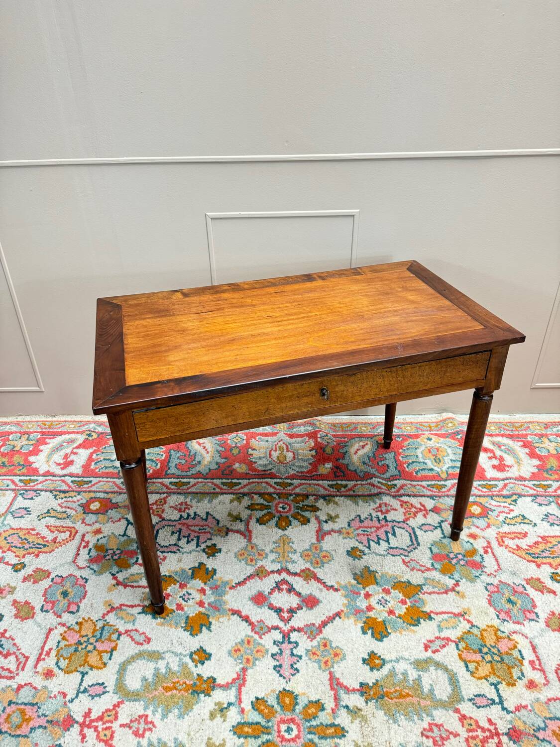 Louis XVI Style Walnut Desk Table 19th Century