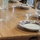 Large authentic farmhouse table made of solid French oak.
