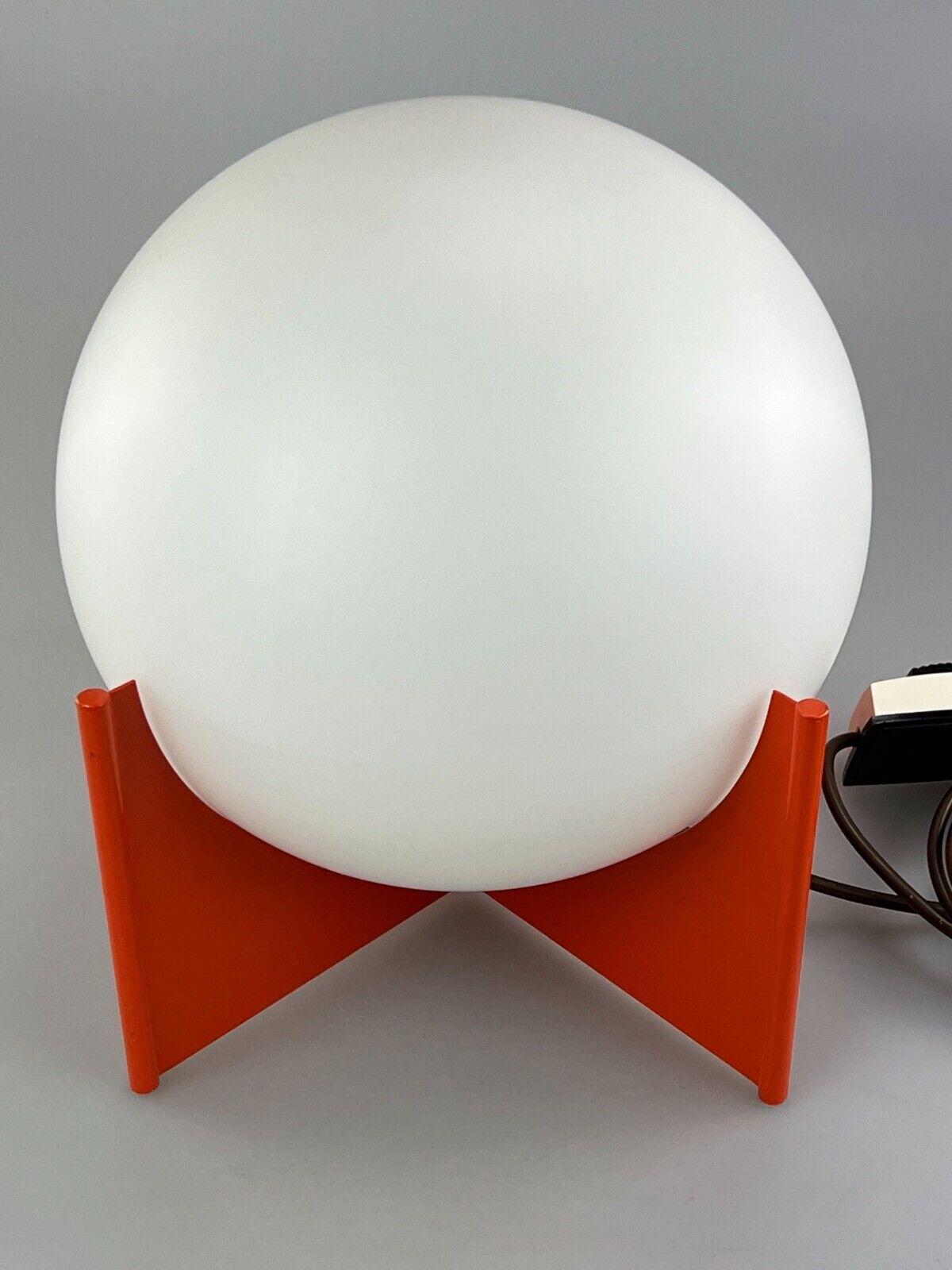 60s 70s ball light table lamp space age design glass metal