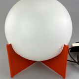 Lampe à boule space age design verre métal 60s 70s