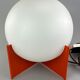 60s 70s ball light table lamp space age design glass metal