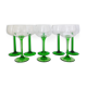 Set of 8 Glasses of La Rochère Crystal Wine and Glass