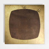 Large Vintage 1950s French Hand Carved Hardwood Gold Gilt Wall Mirror